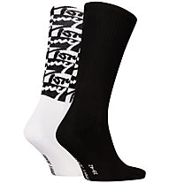 Tommy Jeans TJ 2P Tommy Flag - lange Socken - Herren, Black