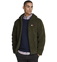 Tommy Jeans Tjm Badge Teddy Zip - giacca tempo libero - uomo, Green