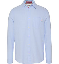 Tommy Jeans Tjm Seersucker Striped Shirt - camicia a maniche lunghe - uomo, Light Blue