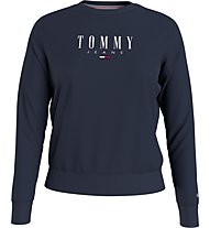 Tommy Jeans Tjw Regular Essential Logo - felpa - donna, Dark Blue