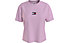 Tommy Jeans Tommy Center Badge - T-shirt - donna, Purple