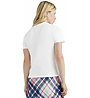 Tommy Jeans W Regular Tartan Flag - T-shirt - donna, White