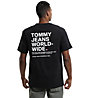Tommy Jeans Worldwide Text - T-shirt - uomo, Black