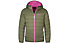 Trollkids Eikefjord - giacca trekking - bambina, Green/Pink