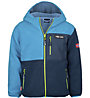 Trollkids Kids Aurlandsfjord JR - giacca in pile - bambino, Blue/Light Blue/Yellow