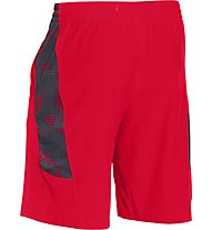 Under Armour A Combine Training Velocity Shorts, Red/Light Grey