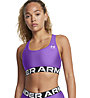 Under Armour Authentics Branded W - reggiseno sportivo medio sostegno - donna, Purple