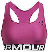 Under Armour Authentics Branded W - reggiseno sportivo medio sostegno - donna, Pink