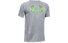 Under Armour Boys' UA Big Logo - T-Shirt - Kinder, Grey/Green