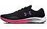 Under Armour Charged Pursuit 3 W - scarpe fitness e training - donna, Black/Pink