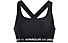 Under Armour Crossback Mid - reggiseno sportivo - donna, Black/White