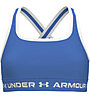 Under Armour Crossback Solid J - reggiseno sportivo medio sostegno - ragazza, Blue