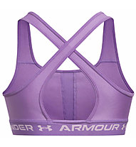 Under Armour Crossback Mid W - reggiseno sportivo medio sostegno - donna, Purple