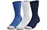 Under Armour Heatgear Crew - Lange Socken, Blue/White