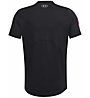 Under Armour HeatGear Fitted M - T-shirt - uomo, Black/Orange