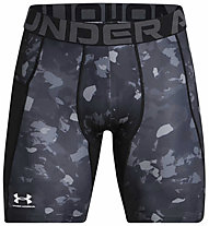 Under Armour HeatGear® Printed Compression M - Trainingshosen - Herren, Black/Dark Grey