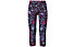 Under Armour HG Armour Printed - pantaloni lunghi fitness - ragazza, Black/Pink/Light Blue