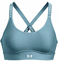 Under Armour Infinity Covered Mid - Sport BHs - Damen, Light Blue