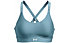 Under Armour Infinity Covered Mid - Sport BHs - Damen, Light Blue