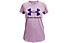 Under Armour Live Sportstyle Graphic Ss - T-shirt Fitness - ragazza, Pink/Violet