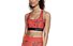 Under Armour Mid Crossback Print (Cup B) - Sport BH - Damen, Red