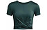 Under Armour Motion Crossover Crop W - T-shirt - donna, Dark Green