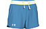 Under Armour Short UA Play Up Pantaloni corti fitness donna, Light Blue/Yellow