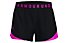 Under Armour Play Up 3.0 - pantaloni corti fitness - donna, Black/Violet