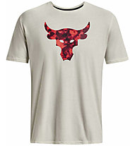 Under Armour Project Rock Brahma Bull - T-shirt - uomo, Beige