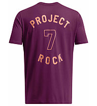 Under Armour Project Rock M - T-shirt - uomo, Purple