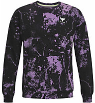 Under Armour Project Rock Rival Crew - Sweatshirt - Herren, Black/Purple