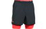 Under Armour Qualifier 2in1 - pantaloncini fitness - uomo, Grey/Red