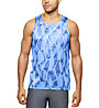 Under Armour Qualifier Iso-Chill Printed - top running - uomo, Blue