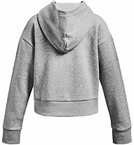 Under Armour Rival Fleece Crop Jr - Kapuzenpullover - Mädchen, Grey