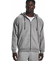 Under Armour Rival Fleece M - felpa con cappuccio - uomo, Grey