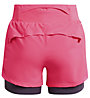 Under Armour Run Elite 2-in-1 - pantaloni corti running - donna, Pink