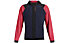 Under Armour RUSH™ Fleece Full-Zip Hoodie - felpa con cappuccio - uomo, Dark Blue/Red