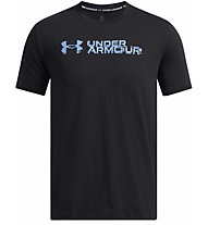 Under Armour Sliced Wordmark M - T-Shirt - Herren, Black