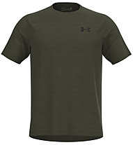 Under Armour Tech 2.0 Novelty - T-shirt fitness - uomo, Dark Green/Black