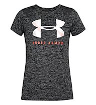 Under Armour Tech Graphic Twist SS - T-shirt fitness - donna, Dark Grey