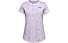 Under Armour Twitch Multiprint SS - T-shirt fitness - bambina, Violet