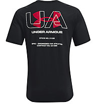 Under Armour Engineered Symbol - t-shirt fitness - uomo, Black