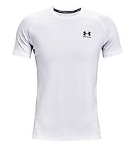 Under Armour UA HG Armour Fitted SS - Trainingshirt - Herren, White