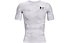 Under Armour UA HG Isochill Comp Print SS - T-shirt fitness - uomo, White