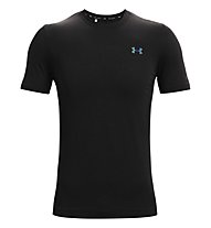 Under Armour UA Rush Seamless SS - T-shirt fitness - uomo, Black