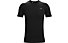 Under Armour UA Rush Seamless SS - T-shirt fitness - uomo, Black
