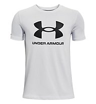 Under Armour Sportsyle Logo SS - T-shirt - Jungs, Grey