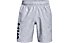 Under Armour UA Woven Emboss Shorts - Trainingshort - Herren, Light Grey