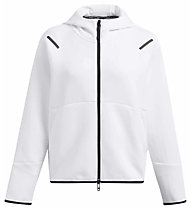 Under Armour Unstoppable Fleece Full Zip W - Kapuzenpullover - Damen, White