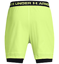 Under Armour Vanish Woven 2in1 M - pantaloni fitness - uomo, Light Green/Black